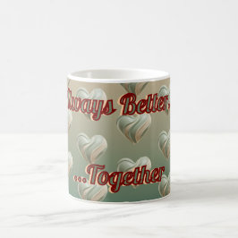 Aesthetic 3D Heart Green Valentine's | Custom Mug コーヒーマグカップ