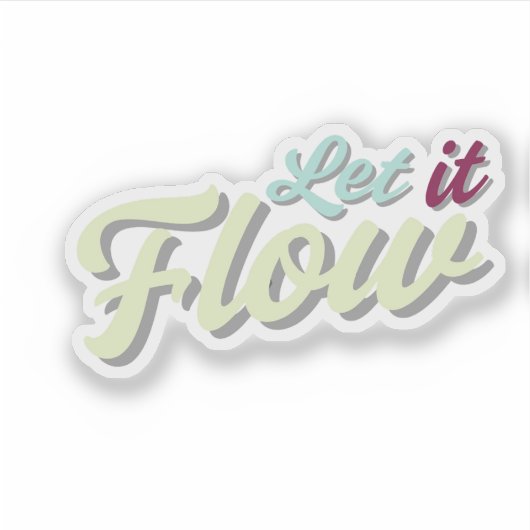 Aesthetic and Calm Sticker シール (正面)