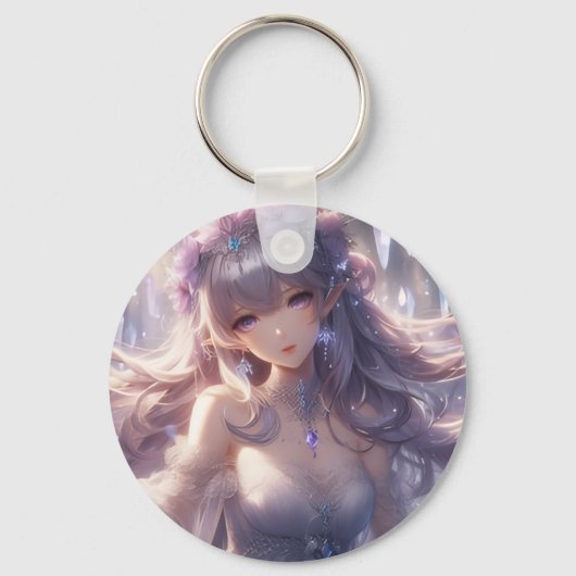  Aesthetic Anime Character Aluminum Keychain キーホルダー (正面)