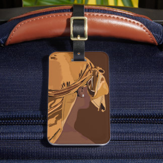 Aesthetic art Black man with durag artwork ラゲッジタグ