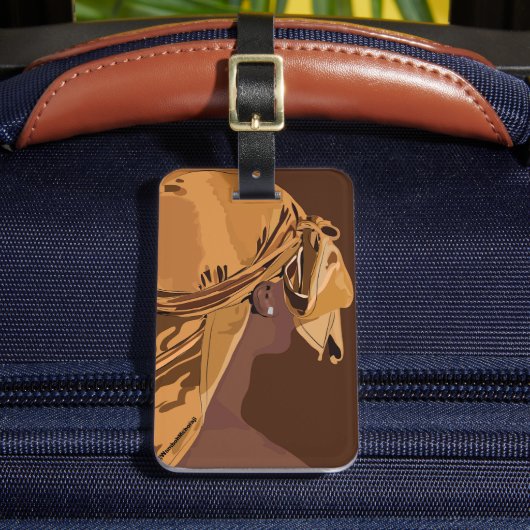 Aesthetic art Black man with durag artwork ラゲッジタグ (正面インサイチュ2)