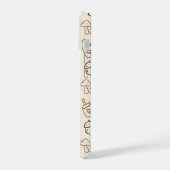 Aesthetic Autumn Doodle Pattern Phone Case iPhone 15ケース (左側面)