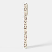 Aesthetic Autumn Doodle Pattern Phone Case iPhone 15ケース (右側面)