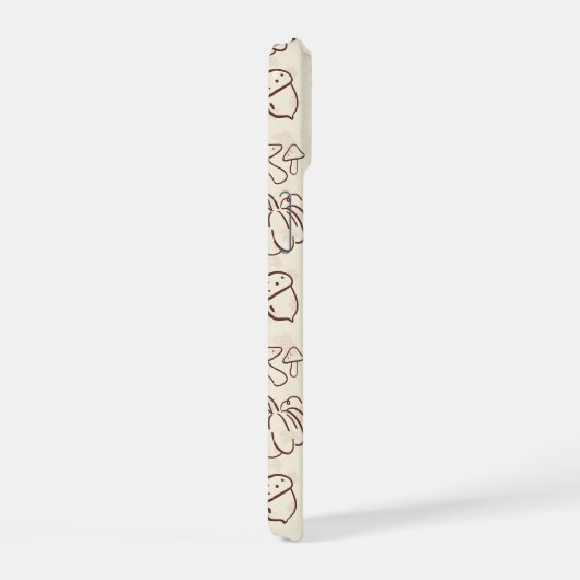 Aesthetic Autumn Doodle Pattern Phone Case iPhone 15ケース (右側面)