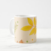 Aesthetic Autumn Leaves Coffee Mug コーヒーマグカップ (正面左)