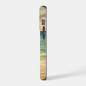 Aesthetic Beach Sunset Watercolor Custom Name iPhoneケース (左側面)