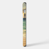 Aesthetic Beach Sunset Watercolor Custom Name iPhoneケース (左側面)