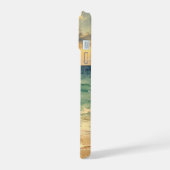 Aesthetic Beach Sunset Watercolor Custom Name iPhone 15ケース (左側面)