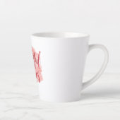 Aesthetic Beautiful Chaos Script Typography カフェラテマグ (右)