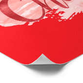 Aesthetic Beautiful Chaos Script Typography ポスター (角)