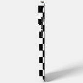 Aesthetic black and white checkerboard retro Case-Mate iPhoneケース (裏面 / 左)