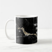 Aesthetic Black&gold Kintsugi with subtle humor コーヒーマグカップ (左)