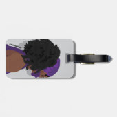 Aesthetic black woman natural hair ラゲッジタグ (裏面横)