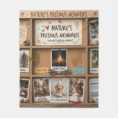 Aesthetic Blurred Nature & Pets Memory Box フリースブランケット (正面)