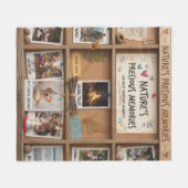 Aesthetic Blurred Nature & Pets Memory Box フリースブランケット (正面(横))