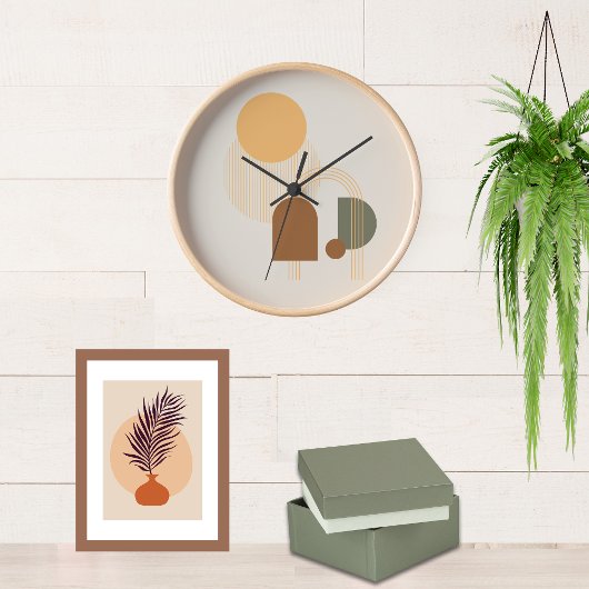 Aesthetic Boho - Acryl Wanduhr Boho Style 壁時計