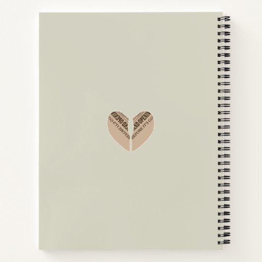 Aesthetic Boho Spiral Notebook ノートブック (裏面)