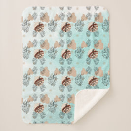 Aesthetic Boho Wildflowers Flowers  シェルパブランケット