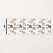 Aesthetic Boho Wildflowers Flowers  ヨガマット (正面(横))