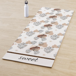 Aesthetic Boho Wildflowers Flowers  ヨガマット