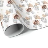 Aesthetic Boho Wildflowers Flowers  ラッピングペーパー (ロールコーナー)