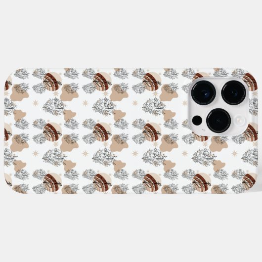 Aesthetic Boho Wildflowers Flowers  Case-Mate iPhoneケース (裏面 (横))