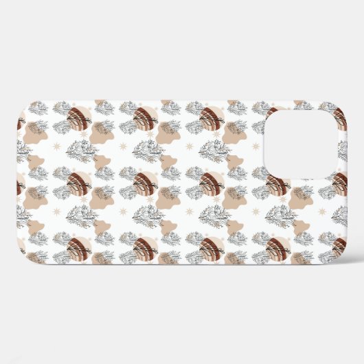 Aesthetic Boho Wildflowers Flowers  Case-Mate iPhoneケース (裏面 (横))