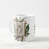 Aesthetic Bookish Coffee Mug – Whimsical Kitten  コーヒーマグカップ (正面左)