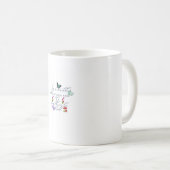 Aesthetic Butterflies Flowers Be Kind 引用 コーヒーマグカップ (正面右)