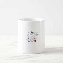 Aesthetic Butterflies Flowers Be Kind 引用 コーヒーマグカップ