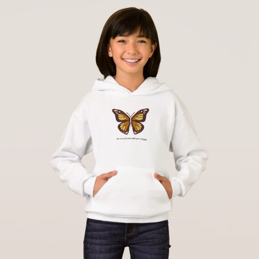 “Aesthetic Butterfly Hoodie – Soft & Cozy Design” (正面フル)