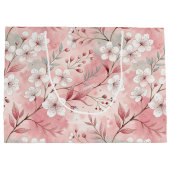Aesthetic cherry blossoms ラージペーパーバッグ (裏面)