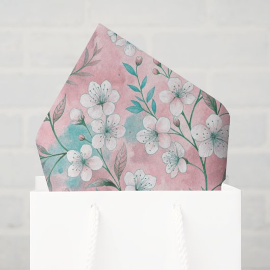 Aesthetic cherry blossoms 薄葉紙 (ギフトバッグ)