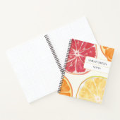 Aesthetic Citrus Notebook | オーナメント名入りジャーナル ノートブック (内部)
