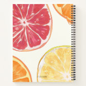 Aesthetic Citrus Notebook | オーナメント名入りジャーナル ノートブック (裏面)