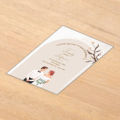 Aesthetic classy wedding invitation アクリル招待状 (レイダウン)