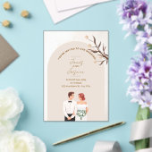 Aesthetic classy wedding invitation アクリル招待状 (インサイチュ (ウェディング))