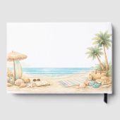 Aesthetic Coastal Calm Modern Soft Beach Resort ゲストブック (裏面)