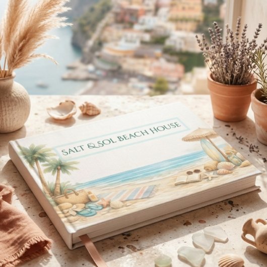 Aesthetic Coastal Calm Modern Soft Beach Resort ゲストブック