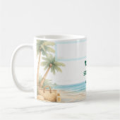 Aesthetic Coastal Calm Modern Soft Beach Resort コーヒーマグカップ (左)