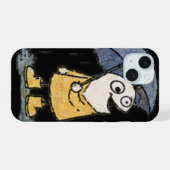 Aesthetic Cozy Loop Character Rainy Day Phone Ca iPhone 15ケース (裏面横)