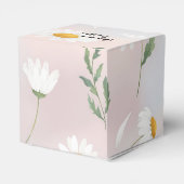 Aesthetic Daisy Flowers Pattern Favor Box フェイバーボックス (裏面サイド)