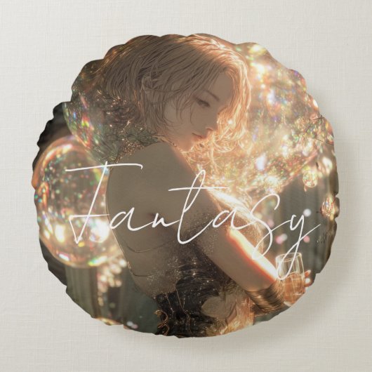 Aesthetic / Dark Fantasy Art ラウンドクッション (正面)