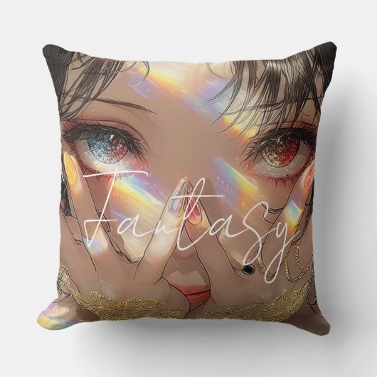 Aesthetic / Dark Fantasy Girl クッション (正面)