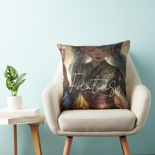 Aesthetic / Dark Fantasy Girl クッション (椅子)