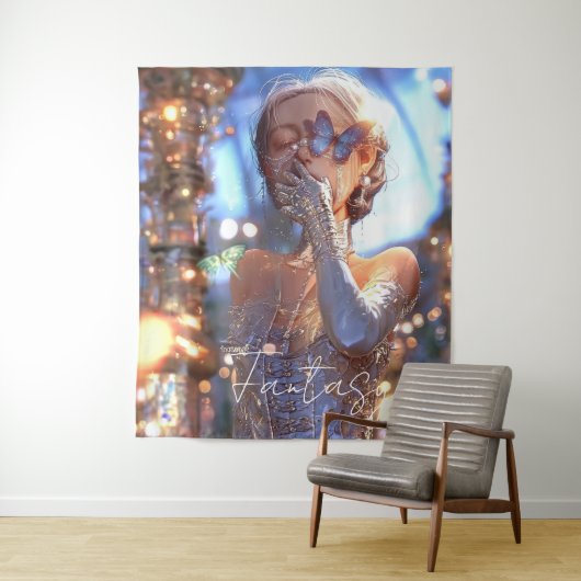 Aesthetic / Dark Fantasy Girl タペストリー (インサイチュ)