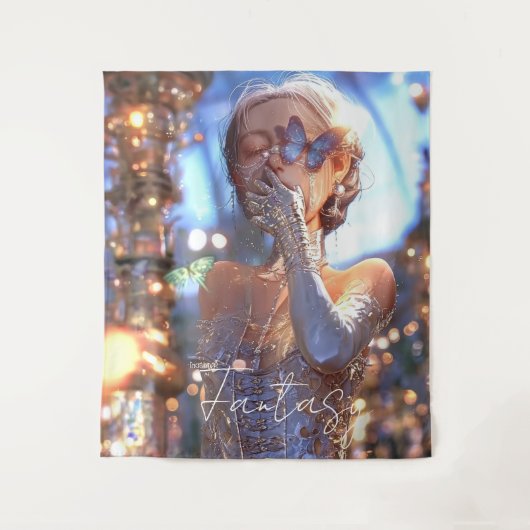 Aesthetic / Dark Fantasy Girl タペストリー (正面)