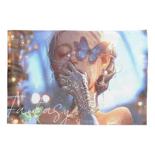 Aesthetic / Dark Fantasy Girl 枕カバー (裏面)