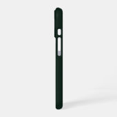 Aesthetic Deep Forest Green iPhone 16 Case | ミニマル 16ケース (左側面)
