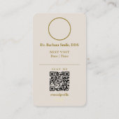 Aesthetic Dentist Dental Clinic Visit White Sand 名刺 (裏面)